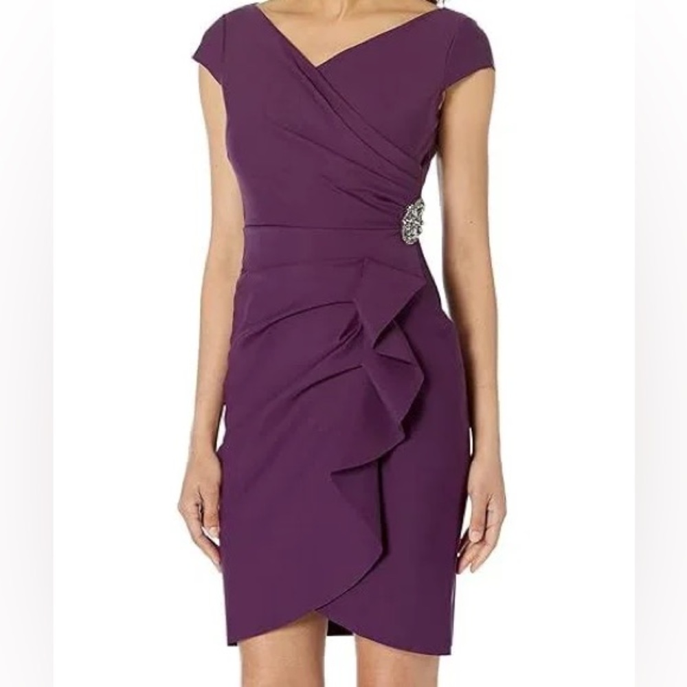 SOLD: Alex Evening Summer Plum size 12 NEW TAGS